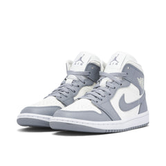 AIR JORDAN 1 MID GREY SAIL WOMENS