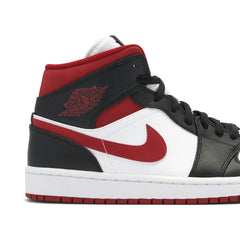 AIR JORDAN 1 MID BLACK GYM RED