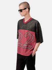 AMIRI 22 MAILLOT OVERSIZE - Rouge Varsity