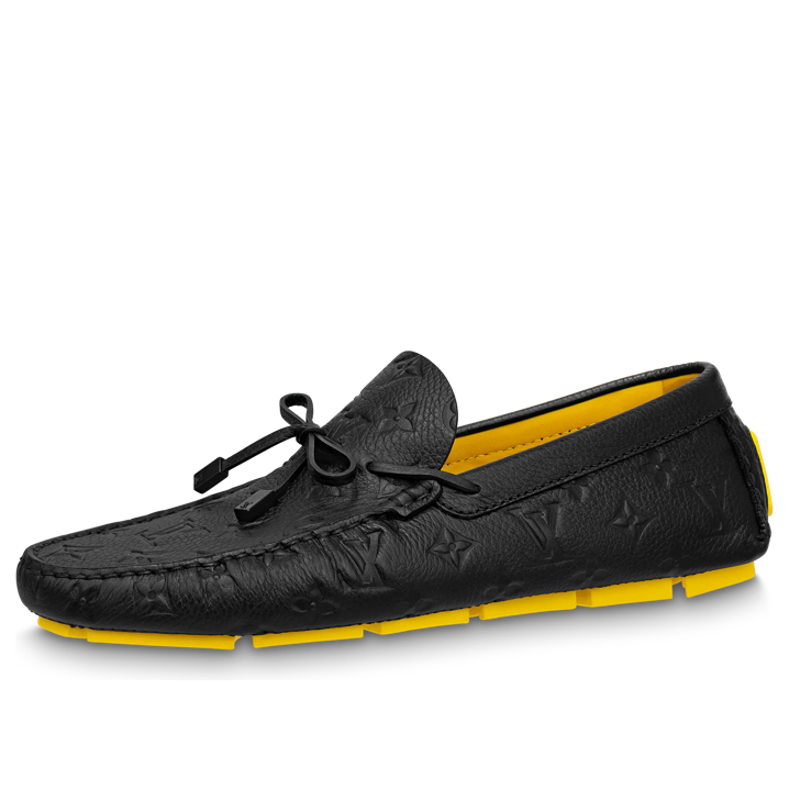 Mocassins LOUIS VUITTON x YAYOI KUSAMA « Monogramme noir et jaune » 1ABD55 #