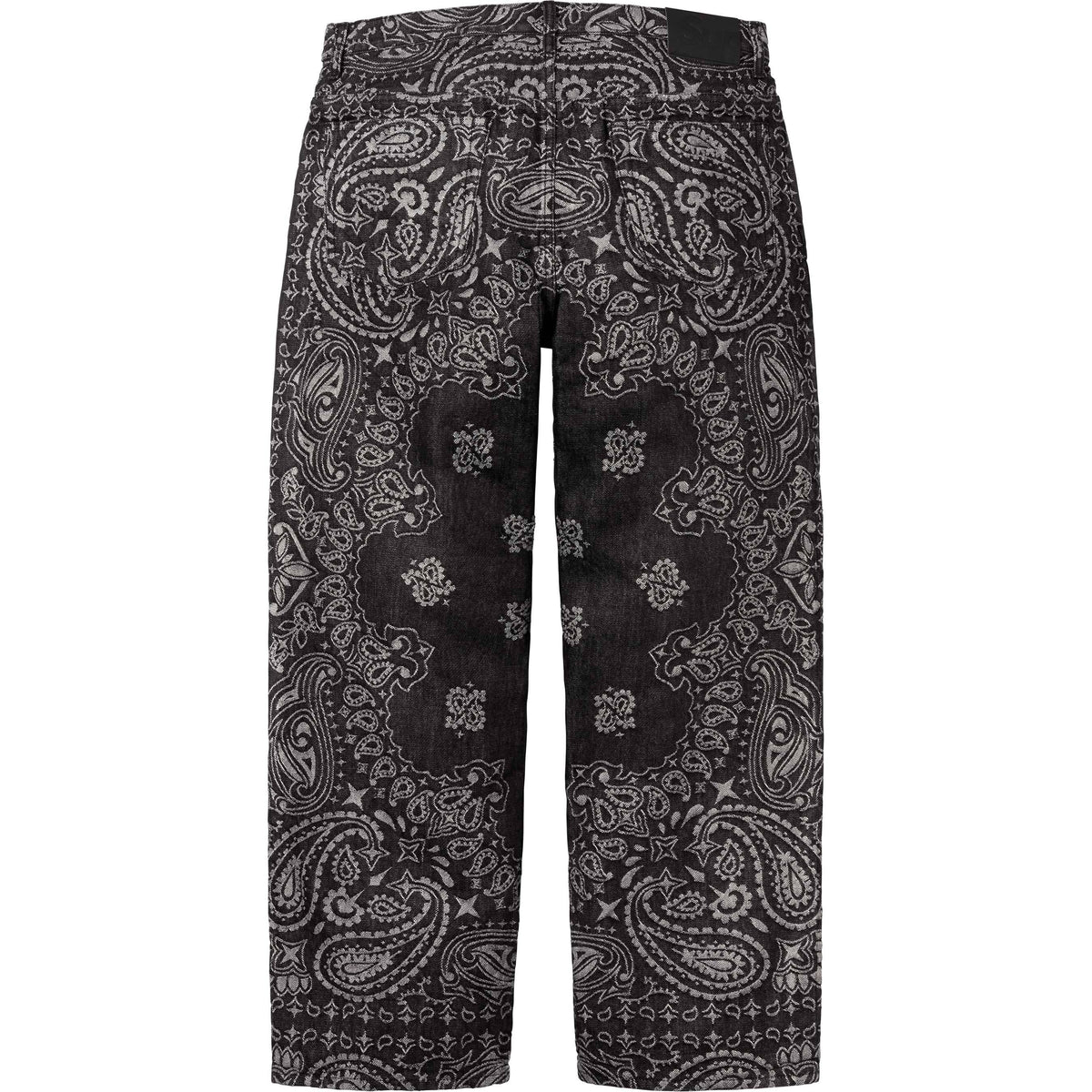 Supreme Bandana Jacquard Baggy Jean 'Black