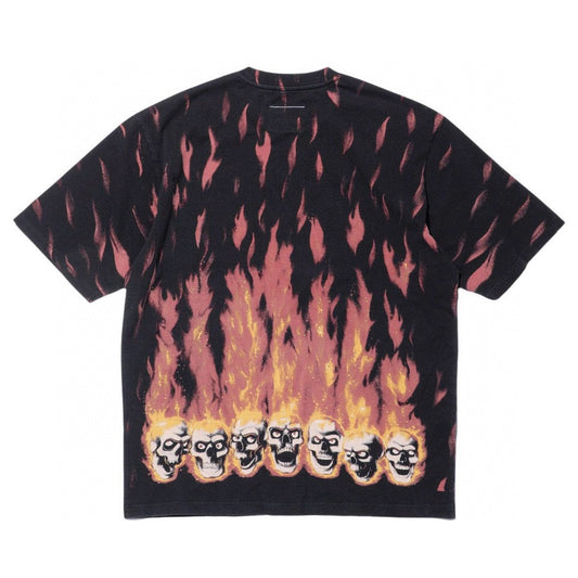 Supreme MM6 Maison Margiela oversized black Liquid Blue T-shirt