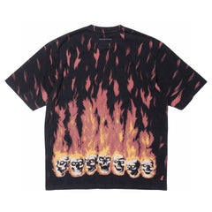 Supreme MM6 Maison Margiela oversized black Liquid Blue T-shirt