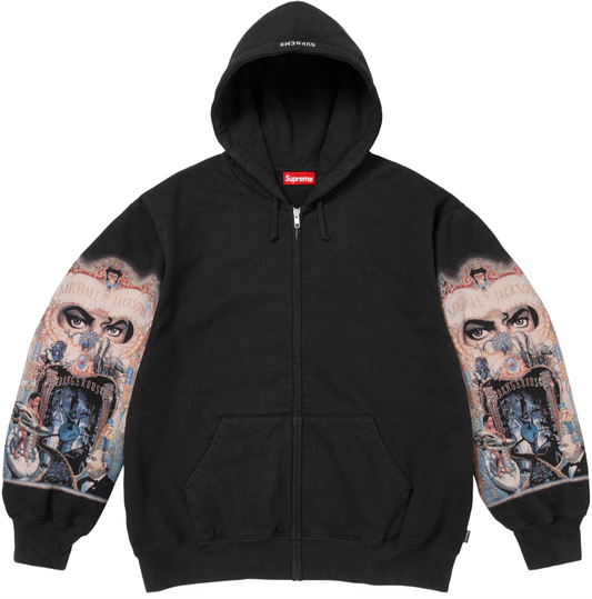 SUPREME X MICHAEL JACKSON DANGEROUS ZIP UP HOODED
