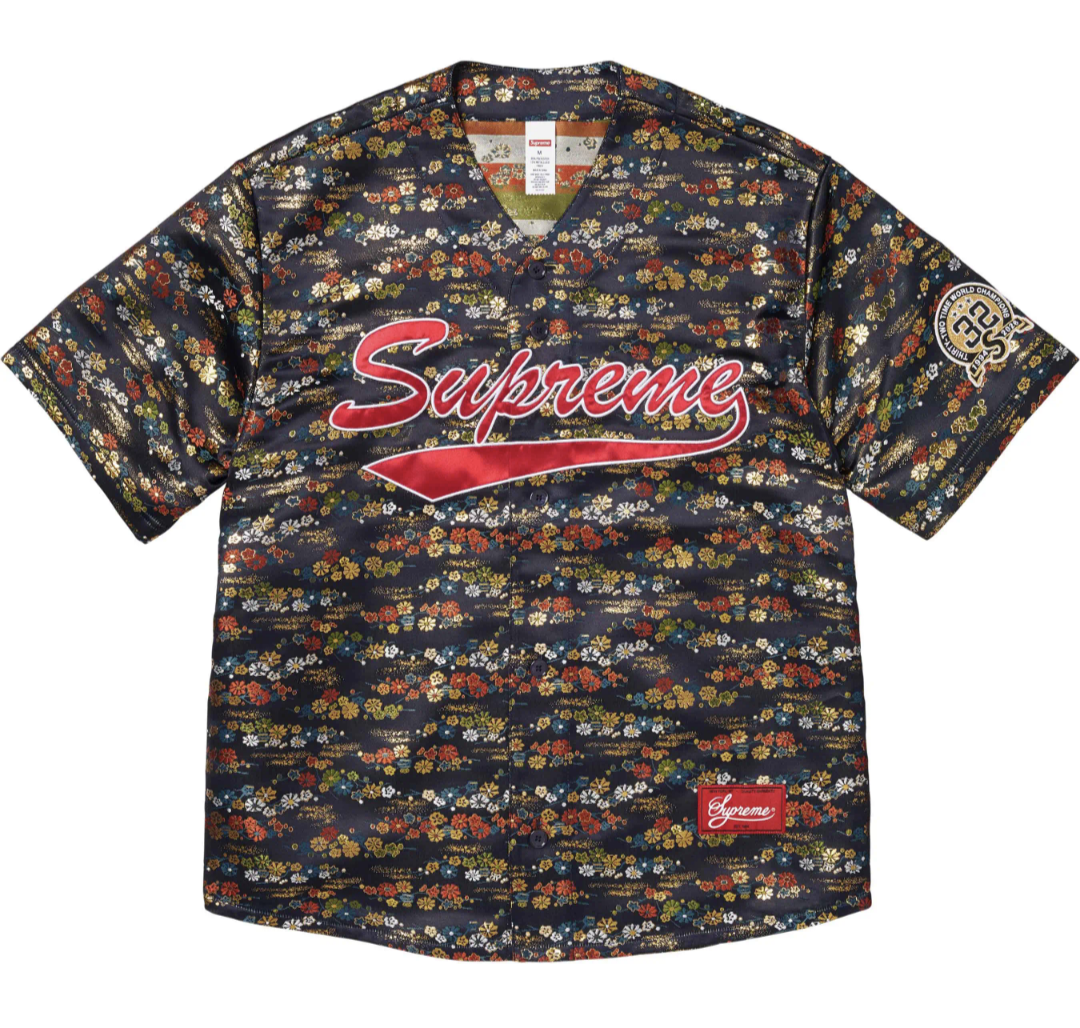 SUPREME SS26 KIMONO BASEBALL JERSEY