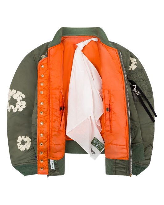Denim Tears X Delicate Unit Bomber Jacket Green