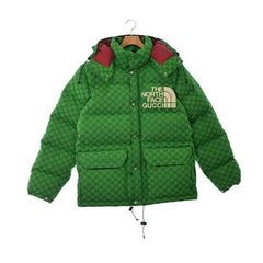 GUCCI x The North Face Doudoune en duvet vert GG Supreme M 2200241120026