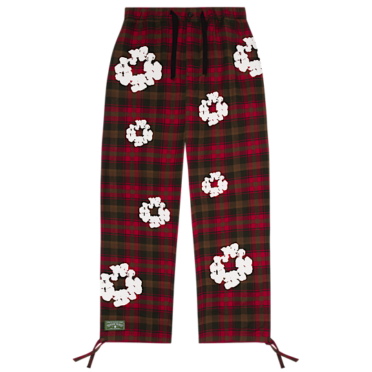 Bas de pyjama motif couronne de coton