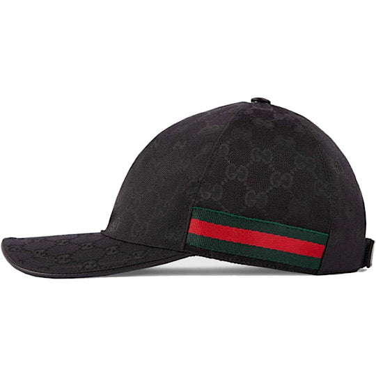 GUCCI GG toile Original Casquette de baseball Web noir / Style 200035 KQWBG 9791
