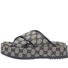 GUCCI SLIDE SANDAL « BEIGE BLEU » #.