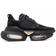 BALMAIN - BBOLD LEATHER SNEAKERS