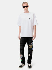 JEAN SLIM REPARADO STATION - Noir Vintage