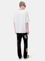 JEAN SLIM REPARADO STATION - Noir Vintage