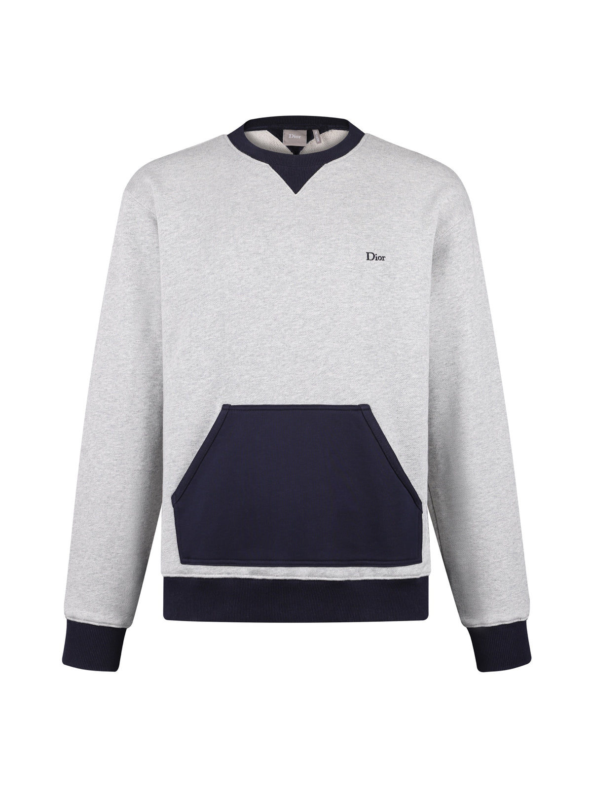 Sweat-shirt ras du cou avec logo brodé mélangé