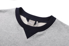Sweat-shirt ras du cou avec logo brodé mélangé