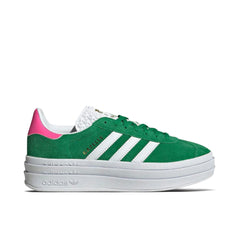 Adidas Gazelle Bold Green Lucid Pink Womens