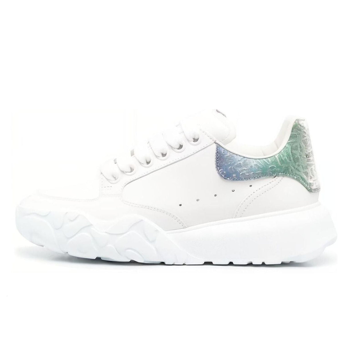 (WMNS) Alexander McQueen Court Sneakers 'White Multi' 733025WID619487 #