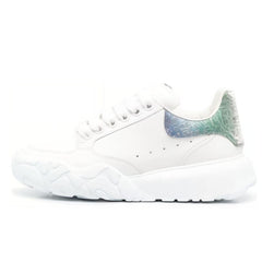 (WMNS) Alexander McQueen Court Sneakers 'White Multi' 733025WID619487 #