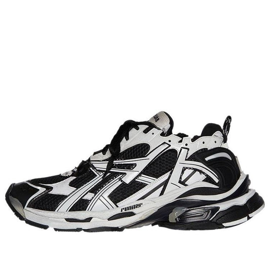 Balenciaga Runner Sneaker 'Black White' 677403W3RB29010 #
