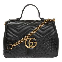 (WMNS) Gucci GG Marmont Series Bag Small-Size Black 498110-DTDIT-1000 #.