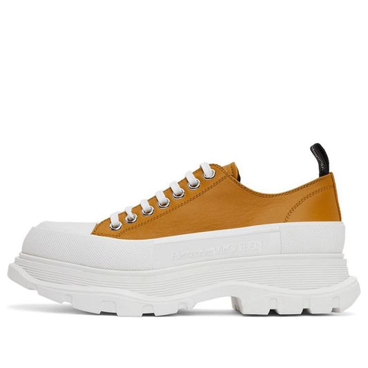 Alexander McQueen Tread Slick Sneakers 'Tan White' 627225WHZP27169 #