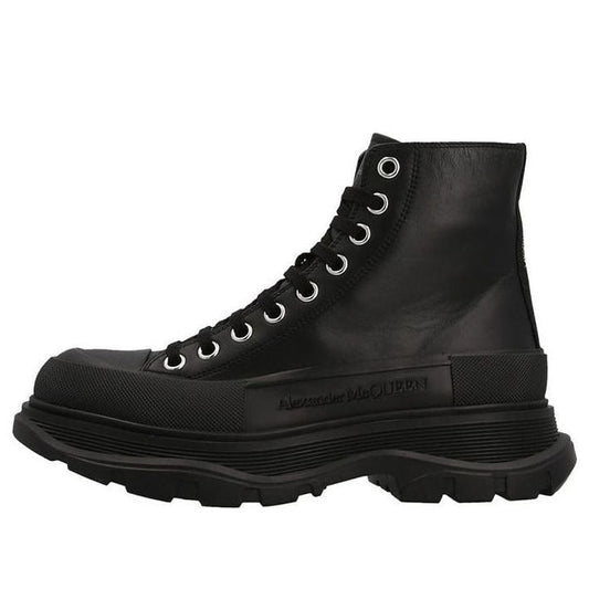 Alexander McQueen Chunky High-top Sneakers 'Black' 702041WHZ621081 #