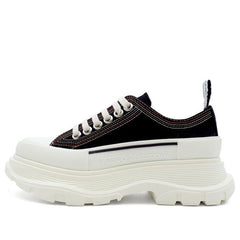 (WMNS) Alexander McQueen Tread Slick Lace Up Sneaker 'Denim Black' 657579W4L3M1355 #