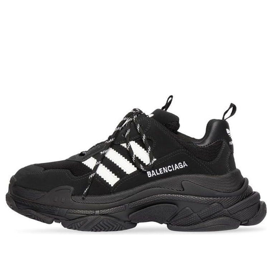(WMNS) Adidas x Balenciaga Triple S Sneaker 'Black' 712764W2ZB21090 #