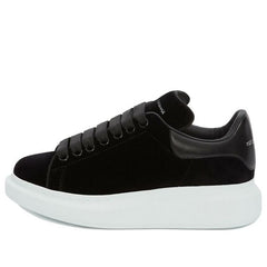 (WMNS) Alexander McQueen Oversized Sneaker 'Smooth Black' 553775W4FKT1000 #