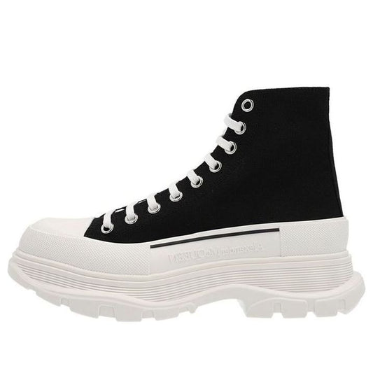 Alexander McQueen Tread Slick Boots 'Core Black White' 705659W4MV21070 #