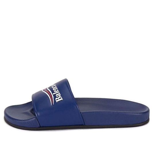 Balenciaga Pool Sandal Political Sandals Blue 530562WAM004045 #